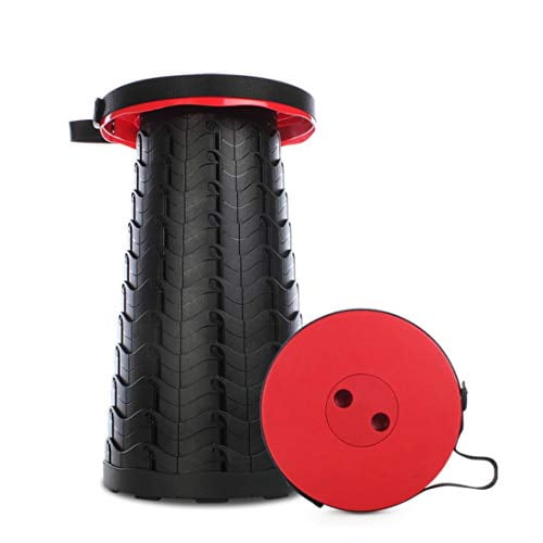 CUUWE Portable Telescoping Stool Retractable Stool Seat Folding Camping Stool Seat for Fishing Hiking Traveling Outdoor Activities Red O CUUWE Portable Telescoping Stool Retractable Stool Seat Folding Camping Stool Seat for Fishing Hiking Traveling Outdoor Activities Red O